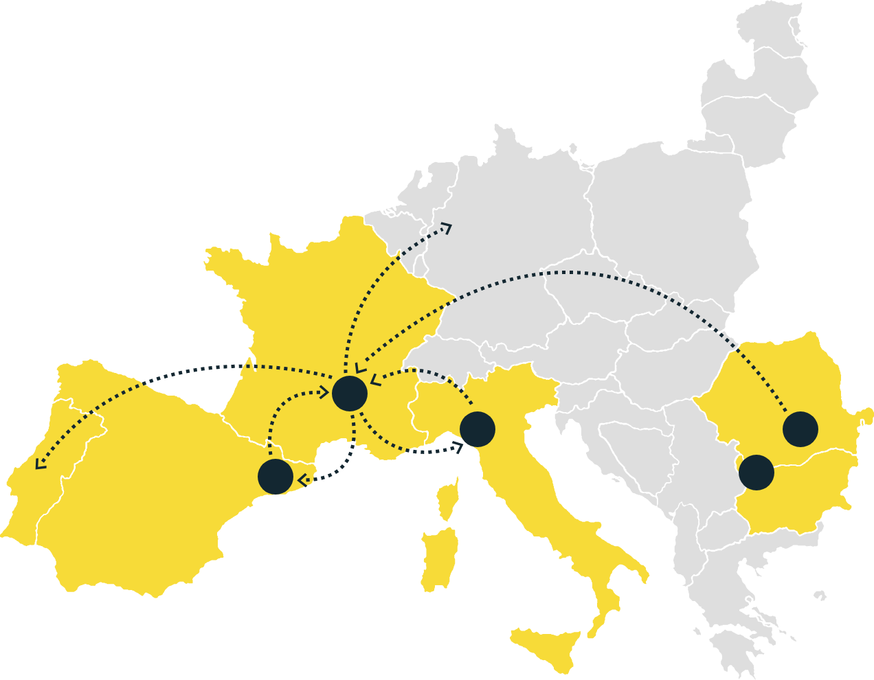 Mappa tratte Fertrans